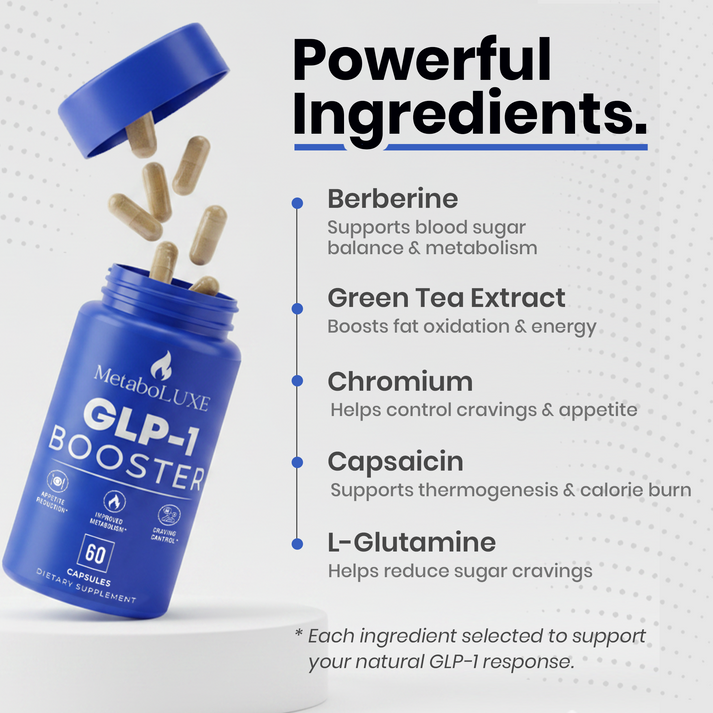 MetaboLUXE GLP-1 Booster label
